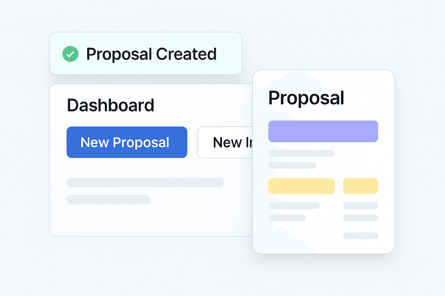 Proposal Dashboard Interface